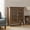 Rustic Natural Aged Brown, variant on Simpli Home Bedford 32 inch Wide Solid Wood Transitional Low Storage Media Cabinet in Dark Tobacco Brown