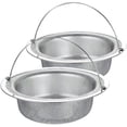 thumbnail image 1 of EcoNesxp Diameter 2 Pack Stainless Steel Kitchen Sink Strainer Rust-Proof Drain Protector Inch With Foldable Handle 5 Inch Pack Stainless Steel Kitchen Sink Strainer, 1 of 5