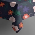 thumbnail image 5 of Pioneer Flower Floral Print Pattern Square Tablecloth,Waterproof Square Table Cover,Wipeable Spillproof Washable Table Cover for Home Kitchen Party Decor 42"X42"(107x107cm), 5 of 6