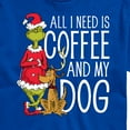 thumbnail image 3 of The Grinch - All I Need Is Coffee And My Dog - Men's Short Sleeve Graphic T-Shirt, 3 of 5