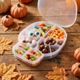 thumbnail image 6 of Storage Box Clear Witch Hat Shaped 6 X 6 Inch Compartmentalized Plastic Treat Container for Halloween Party Favors and Snack Organization, 6 of 7