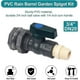 thumbnail image 4 of PVC rain butt tap set, 3/4 inch rain butt valves with bulkscrew connection and hose adapter, 4 of 5