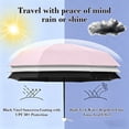 thumbnail image 5 of UPF50+ Mini Travel Sun Umbrella Compact Folding Pocket Size Waterproof and Windproof UV Protection for Sun and Rain Pink, 5 of 6