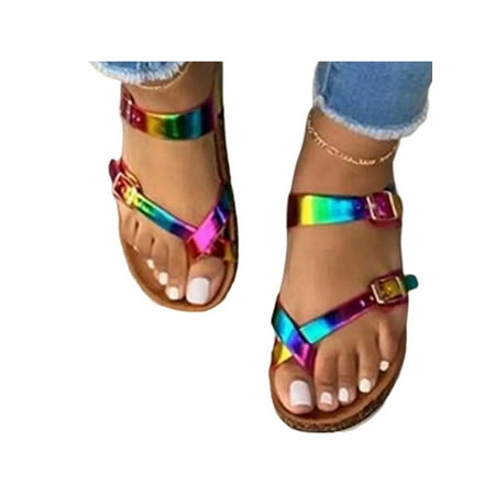 

Rotosw Women s Arch Support Casual Strappy Slide Sandals Size 4-13
