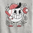 thumbnail image 3 of Instant Message - Baseball Mascot - Kids Crew Fleece, 3 of 6