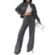 thumbnail image 3 of Conjunto Deportivo de Dos Piezas para Mujer, Ideal para Otoño Incluye Sudadera de Larga con Cremallera y Pantalón Gris Oscuro S, 3 of 7