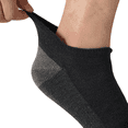 thumbnail image 3 of WANDER Merino Wool Ankle Socks 3 Pairs Cushioned Sweat-Wicking No Show Socks For Running & Hiking, 3 of 6