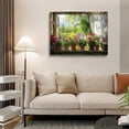 thumbnail image 7 of ADALE Window View Wall Art English Countryside and Garden Flowers Nature window Print art Painting a beautiful natural oil painting country farmhouse home decor Unframed 18x12 Inch, 7 of 7