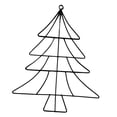 thumbnail image 4 of Soporte de Hierro para de Navidad, Decoración única para Colgar en La Pared, Ideal para Patios Y Exteriores, con Forma de , Decoración Artí Negro, 4 of 8