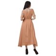 thumbnail image 4 of Moomaya Robe Décontractée en Viscose à Encolure Dégagée Imprimée pour Femmes Robe Midi, 4 of 4