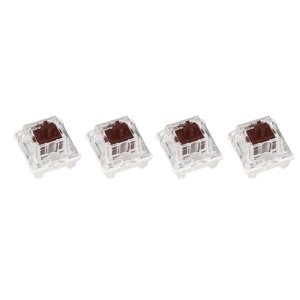 LAFGUR Interrupteur de clavier, Interrupteurs de clavier10Pcs Commutateur de clavier mécanique Brown Switch Premium ABS Interrupteurs mécaniques à longue durée de vie de la structure délicate
