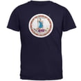 thumbnail image 1 of Born and Raised Virginia State Flag Mens T Shirt, 1 of 1