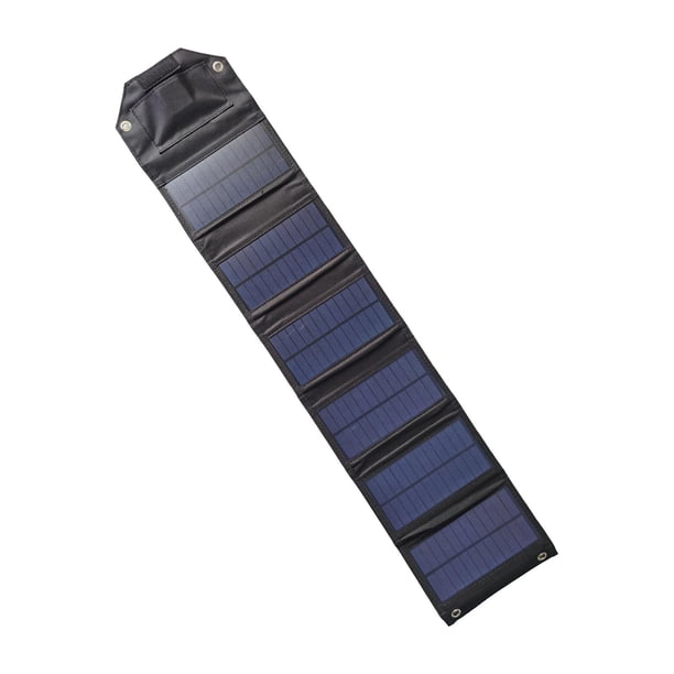 de panel solar plegable de panel solar para computadora portátil Mochilero Teléfono móvil Negro12W 18x12x4.5cm BLESIY Panel de carga