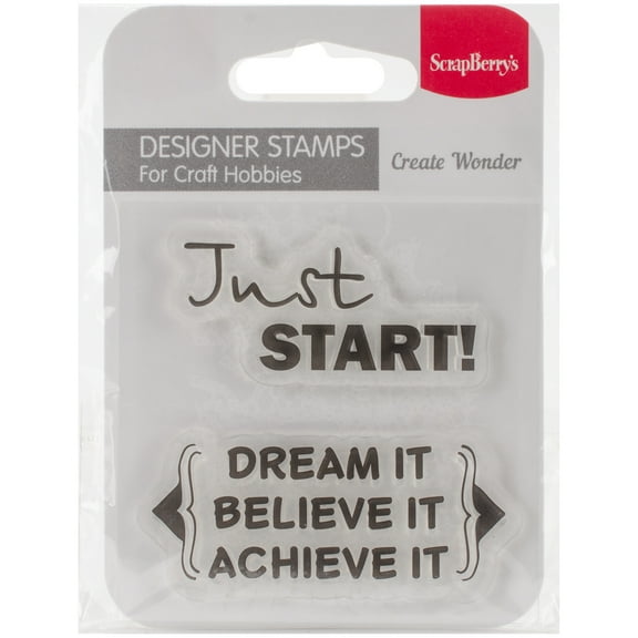 ScrapBerry's Forest Friends Clear Stamps 2.7"X2.7"-Just Start