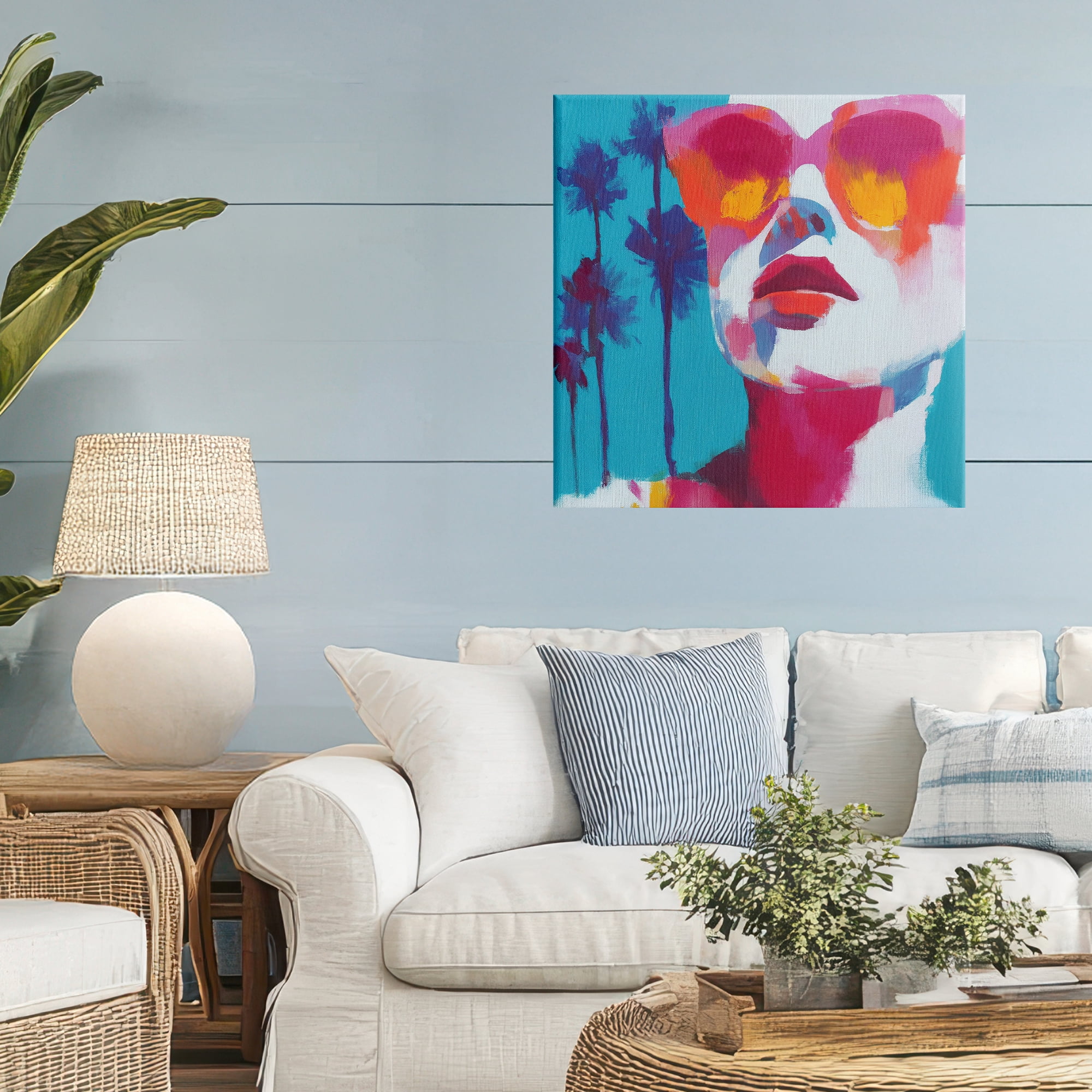 Stupell Industries Expressive Palm Tree Gaze Canvas Wall Art, design by Chromatic Storm Studio