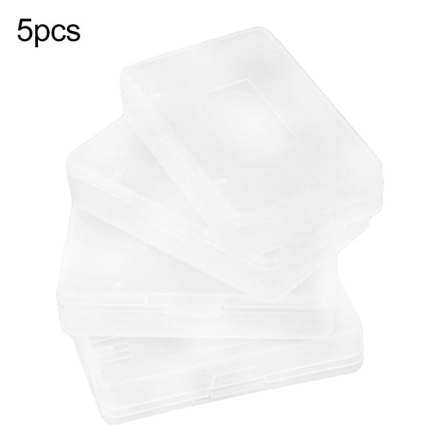 Opolski 5Pcs Portable Plastic Storage Box for Game Boy Advance GBA Cards Case Organizer