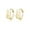B-18K Gold, variant on Solid 925 Sterling Silver Easter Rabbit Earrings Hoops for Women Teens Cute Bunny Huggie Earrings