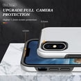 thumbnail image 7 of for iPhone XS / X Case, 360° Rotatable Ring Holder Kickstand Dual Layer Military-Grade Drop Tested Protection Support Car Holder Mount Magnetic Absorbing Bumper Phone Case, Silver, 7 of 7