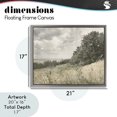 thumbnail image 4 of Stupell Industries Farmhouse Soft & Subtle Meadow Landscape Gray Floating Frame Canvas Art, 21 x 17, by Riley B, 4 of 8