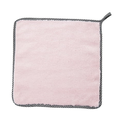 Household Dish Towels Kitchen Dishwashing Cloth Thick Super Absorbent Hand Towel No Lint No Oil Rag Tablecloth Housework Cleaning Cloth With Lanyard Clearance Under 10$!