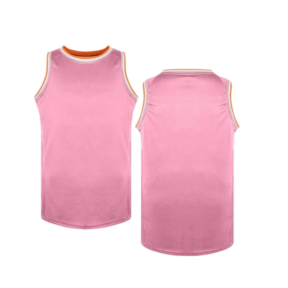 BFHHYA Youths Quick Dry Athletic Shirts Mesh Sleeveless Round Neck Tops Casual Basketball Jerseys Boys Girls Size 3-18 Years