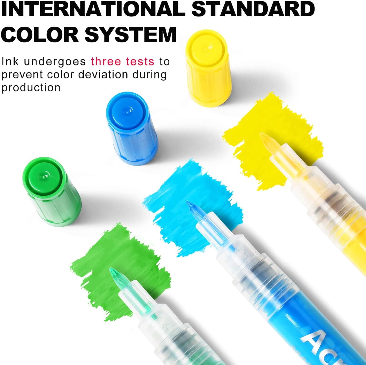 18 Color Extra Fine Tip Paint Pens - Premium Acrylic Paint Markers for Rock Painting, Canvas, Wood, Glass, Ceramic, Fabric