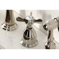 thumbnail image 2 of Kingston Brass KB1798BEXBS 8" to 16" Widespread Kitchen Faucet with Brass Sprayer, SN, 2 of 7