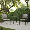 thumbnail image 2 of Open Box Four Seasons Courtyard 24" Wicker Modern Bistro Patio Table, Gray, 2 of 6