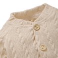 thumbnail image 3 of Newborn Boys Girls Knitted Bodysuits Sweaters Baby Button Down Jumpsuit Rompers 0-18M, 3 of 8