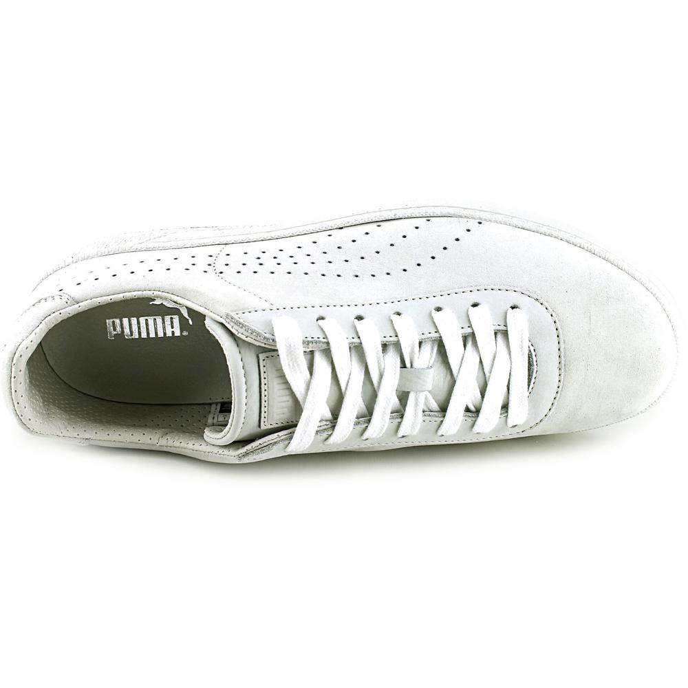 puma puma star mii men  round toe suede white sneakers - image 4 of 5