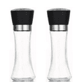 thumbnail image 1 of Molinillo de sal y pimienta de acero inoxidable de primera calidad, juego de 2, molinillo de sal marina de cerámica ajustable, 1 of 5