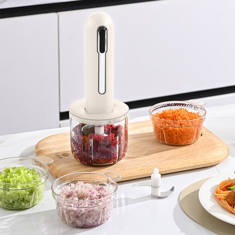 Wireless Electric Food Processor 4 Cup Electric Food Chopper For Meat Onions vegetables Garlic Baby Food Chopper Blender