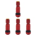 thumbnail image 2 of koolsoo 4 Pcs Tige de Valve de Pneu à Boulon Accessoires Auto Anti-Éclaboussures de Pneu Rouge, 2 of 9