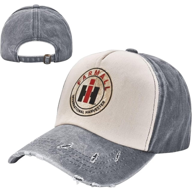 International Farmer Harvester Washed Baseball Cap Adjustable Dad Hat Trucker Caps for Running Workout Outdoor
