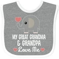 thumbnail image 3 of Inktastic My Great Grandma and Great Grandpa Love Me Boys or Girls Baby Bib, 3 of 4