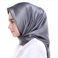 thumbnail image 1 of Women Head Wrap Vivid Color Wear Resistant Washable Non-Fading Lint Free Sun Protection Faux Silk Women Square Head Wrap Scarf Decoration for Female, 1 of 8