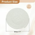 thumbnail image 2 of 4 Pcs Manteles Individuales Redondos Trenzados, 7.1" Manteles Tejidos para Mesa de Cocina para Decoración de Granja (Blanco), 2 of 7