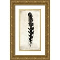 thumbnail image 1 of Symposium Design 18x32 Gold Ornate Wood Framed with Double Matting Museum Art Print Titled - Plume, 1 of 4