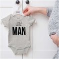 thumbnail image 5 of Little Man Cute Adorable Son Grandson Bodysuit Jumper Boys Infant Baby Brisco Brands 12M, 5 of 6