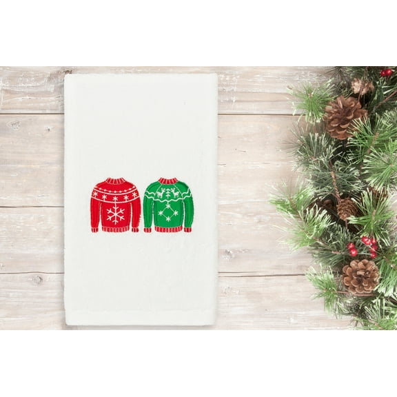 Linum Home Textiles Christmas Sweaters 100% Turkish Cotton Hand Towel