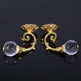 thumbnail image 1 of Curtain Tiebacks,  Curtain Holdback Creatively Designed Wall Hooks Delicate And Vintage Looking With Iron And Artificial  For Home Room, 1 of 6