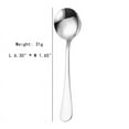 thumbnail image 3 of Cterwk Stainless Steel Long Handled Soup Spoons, Silver, 8 Pcs, 6.3 Inches, 3 of 6
