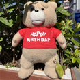 thumbnail image 1 of Disney-muñecos de peluche de oso de peluche Ted 2, lindos regalos de cumpleaños, periféricos de Anime, regalos de Festival para Niños, pareja Kawaii, 49cmHappy birthday49cm Fivean unisex, 1 of 2