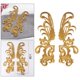 thumbnail image 3 of 2 para costura, decoración artesanal, accesorios de tela para disfraces, apliques bordados 3D DIY para vestido de Cosplay, ropa de Oro Baoblaze Parche Bordado, 3 of 8