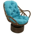 thumbnail image 2 of Blazing Needles 48" x 24" Solid Micro Suede Swivel Rocker Cushion-Color:Aqua Blue, 2 of 2