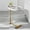 White, variant on Cfowner 2-Pieces C-Shaped Coffee Table-Brown