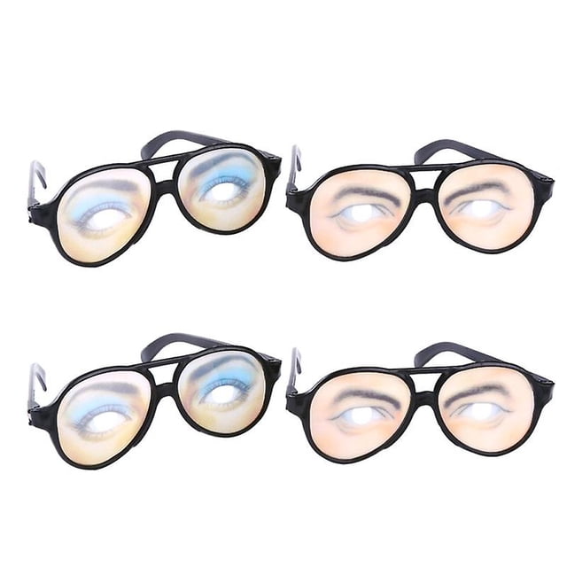4 piezas gafas de sol novedosas para decoraciones de Halloween