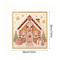 thumbnail image 4 of 2026 Christmas House Pearl Painting Kits for Adults, 3D Vintage Diamond Art With Frame, Bead Painting Kit Hang Wall Art Holiday Decor, Craft Lovers Ideal As A Handmade Holiday Gifts, 4 of 6