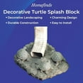Sagefinds Decorative Turtle Splash Block Gutter Downspout Stone