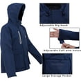 thumbnail image 2 of RainRider Waterproof Rain Gear Jacket with Bib Pants, Men's XL, 2 of 7